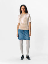 Object Ester neulepusero - beige - valko raidallinen - naisten vaatteet - neuleet - muoti - IHANA Store - lifestyle