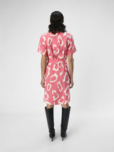 Object Jacira mekko - kuvioitu - persikka - beige - mekot - naisten vaatteet - muoti - IHANA Store - lifestylemyymälä - verkkokauppa