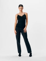 Object Leena Sus pitsitoppi - musta - alustoppi - naisten vaatteet - muoti - IHANA Store - lifestyle