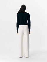 Object Lisa housut - valkoinen - leveät lahkeet - naisten alaosat - Naisten vaatteet - IHANA Store - lifestylemyymälä