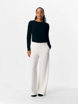 Object Lisa housut - valkoinen - leveät lahkeet - naisten alaosat - Naisten vaatteet - IHANA Store - lifestylemyymälä