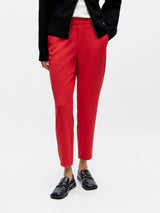 Object Lisa slim housut - Poinsettia - oranssinpunainen - kapea lahkeiset housut - muoti - naisten vaatteet - lifestyle - IHANA Store - kotimainen verkkokauppa