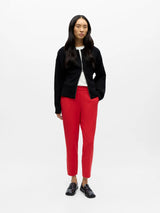 Object Lisa slim housut - Poinsettia - oranssinpunainen - kapea lahkeiset housut - muoti - naisten vaatteet - lifestyle - IHANA Store - kotimainen verkkokauppa