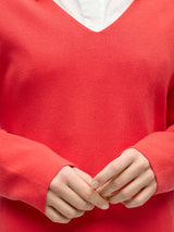 Object Reynard neulepusero v-aukko - punainen - naisten vaatteet - muoti - lifestyle - IHANA Store - kotimainen verkkokauppa