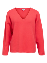 Object Reynard neulepusero v-aukko - punainen - naisten vaatteet - muoti - lifestyle - IHANA Store - kotimainen verkkokauppa