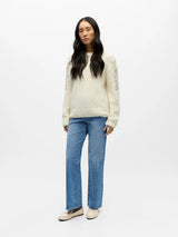 Object Salika neule - luonnonvalkoinen - helmikirjailtu - naisten muoti - neuleet - lifestyle - IHANA Store