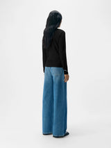 Object Zofia trikoopaita - musta - trikoopaidat - naisten pukeutuminen - arkipuserot - muoti - lifestyle - IHANA Store