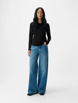 Object Zofia trikoopaita - musta - trikoopaidat - naisten pukeutuminen - arkipuserot - muoti - lifestyle - IHANA Store