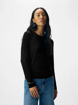 Object Zofia trikoopaita - musta - trikoopaidat - naisten pukeutuminen - arkipuserot - muoti - lifestyle - IHANA Store