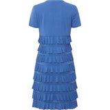 PBO Jolaf mekko - sininen - frillamekko - naisten vaatteet - muoti - IHANA Store - lifestylemyymälä