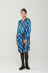 PBO Marna silkkimekko - kuvioitu - naisten vaatteet - mekot ja tunikat - muoti - IHANA Store - lifestylemyymälä