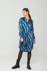 PBO Marna silkkimekko - kuvioitu - naisten vaatteet - mekot ja tunikat - muoti - IHANA Store - lifestylemyymälä