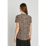 PBO Blaine silkki t-paita - leokuosi - naisten muoti - yläosat - lifestyle - IHANA Store