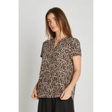 PBO Blaine silkki t-paita - leokuosi - naisten muoti - yläosat - lifestyle - IHANA Store