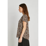 PBO Blaine silkki t-paita - leokuosi - naisten muoti - yläosat - lifestyle - IHANA Store