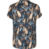 PBO Blaine silkki t-paita - sini-kuvioitu - naisten muoti - paidat ja puserot - lifestyle - IHANA Store