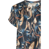 PBO Blaine silkki t-paita - sini-kuvioitu - naisten muoti - paidat ja puserot - lifestyle - IHANA Store