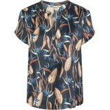 PBO Blaine silkki t-paita - sini-kuvioitu - naisten muoti - paidat ja puserot - lifestyle - IHANA Store