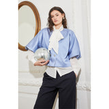 PBO Maison jakku - sininen - juhlajakku - satiinijakku - naisten juhlavaatteet - juhlapukeutuminen - muoti - IHANA Store