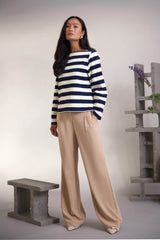 PBO Mary collegepusero - sinivalko raita - paidat ja puserot - naisten muoti - lifestyle - IHANA Store - kotimainen verkkokauppa