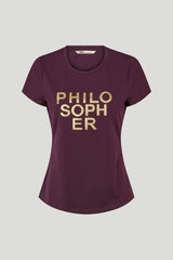 PBO Purves t-paita - luumu - lyhythihaiset paidat - yläosat - naisten vaatteet - IHANA Store - kotimainen verkkokauppa