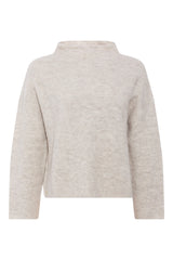 PBO Svera neule - neulepusero  - beige - naisten vaatteet - muoti - lifestylemyymälä - HANA Store