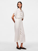 Pieces Pia culotteshousut - valkoinen- naisten vaatteet - kesähousut- IHANA Store - muoti - lifestyle