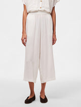 Pieces Pia culotteshousut - valkoinen- naisten vaatteet - kesähousut- IHANA Store - muoti - lifestyle