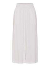 Pieces Pia culotteshousut - valkoinen- naisten vaatteet - kesähousut- IHANA Store - muoti - lifestyle