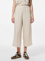 Pieces Pia culottes housut - beige - naisten vaatteet - ohuet housut - alaosat - IHANA Store - lifestyle - muoti