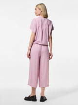 Pieces Pia culotteshousut - roosa - naisten vaatteet - kesähousut - ohuet housut - alaosat - IHANA Store - muoti - lifestyle