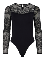 Pieces Sinna body - musta - pitsibody - naisten vaatteet - IHANA Store