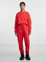 Pieces Chilli collegehousut - punainen - naisten housut - naisten muoti - lifestylemyymälä - IHANA Store