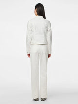 Pieces Coia farkkutakki - valkoinen - naisten takit - muoti - lifestyle - IHANA Store