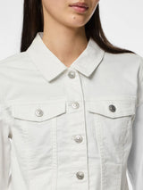 Pieces Coia farkkutakki - valkoinen - naisten takit - muoti - lifestyle - IHANA Store