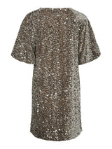 Pieces Kam paljettimekko - beige - juhlamekko - naisten vaatteet - IHANA Store