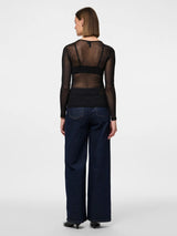 Pieces Ninni meshpusero - musta - naisten muoti - paidat ja puserot - lifestyle - IHANA Store