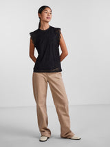 Pieces Olline pitsitoppi - musta - Naisten vaatteet - muoti - pukeutuminen - IHANA Store - lifestyle