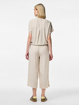 Pieces Pia culottes housut - beige - naisten vaatteet - ohuet housut - alaosat - IHANA Store - lifestyle - muoti