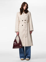 Pieces Scarlett trenssitakki - beige - naisten takit - naisten vaatteet - muoti - lifestyle - IHANA Store - kotimainen verkkokauppa