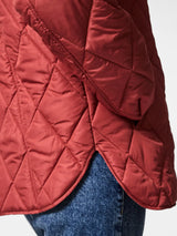 Pieces Stella vanutakki - punainen - naisten takit - naisten muoti - tikkitakit - välikausitakki - lifestyle - IHANA Store - kotimainen verkkokauppa