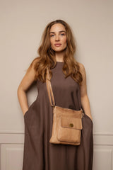 Re:Designed Kay yliolan laukku - taupe - Nahkalaukut - messengerlaukku - Naisten asusteet - IHANA Store - lifestyle
