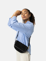 Re:Designed Lima nahkalaukku pieni - musta - satulalaukku - mokkalaukku - naisten laukut - lifestyle - IHANA Store