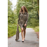 Rue de Femme Bitte - leokuvioitu - beige - musta - naisten takit - jakku - IHANA Store - lifestyle - verkkokauppa