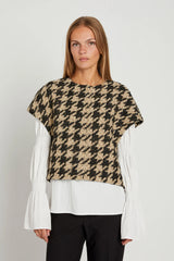 Rue de Femme Hika jakku - beige musta - naisten jakut - muoti - lifestyle - IHANA Store