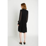 Rue de Femme Sigrida mekko - musta - sifonkimekko - juhlamekot - naisten muoti - lifestyle - IHANA Store