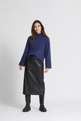 Rue de Femme Arber neule - sini-lila - neule - naisten muoti - vaatteet - IHANA Store - lifestyle - verkkokauppa - vaateliike