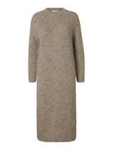 Selected Femme Gabella neulemekko - beige - naisten vaatteet - mekot - IHANA Store
