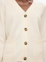 Selected Femme Ana neuletakki - luonnonvalkoinen - naisten vaatteet - yläosa - neuletakki - villatakki - IHANA Store