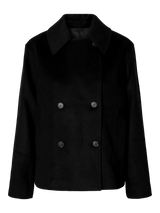 Selected Femme Alma villakangastakki - musta - lyhyt takki - lyhyt villakangastakki - naisten takit - naistenvaateliike - IHANA Store